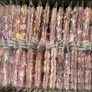 Colorful Press-On Nails Set